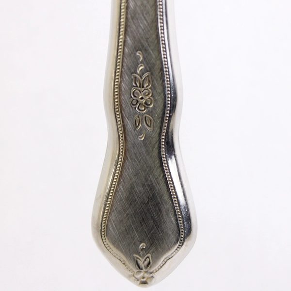 Lot of 7 Oneida Morning Blossom 9" Dinner Knife Pinched Stainless Burnished