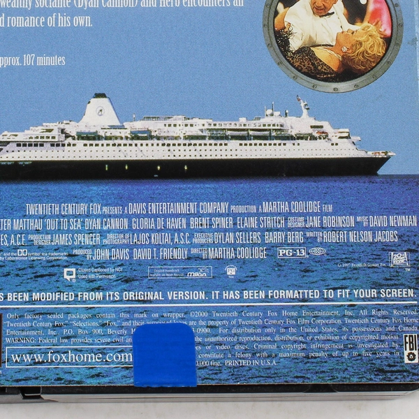 Out to Sea VHS 2000 Jack Lemmon Walter Matthau Comedy Classic - Good Condition