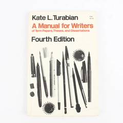 A Manual For Writers by Kate L. Turabian 4rd Edition 1973 Paperback