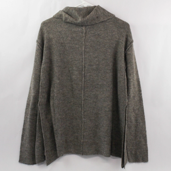 Mystree Women's Medium Gray Turtleneck Sweater Acrylic Nylon Wool Blend