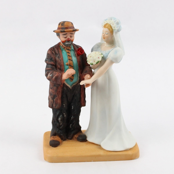 1990 Dave Grossman L.E. Emmett Kelly Circus Collection Figurine With This Ring