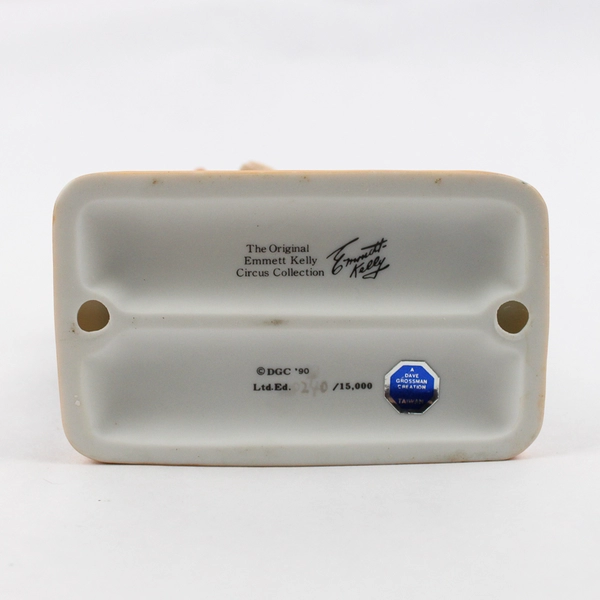 1990 Dave Grossman L.E. Emmett Kelly Circus Collection Figurine With This Ring