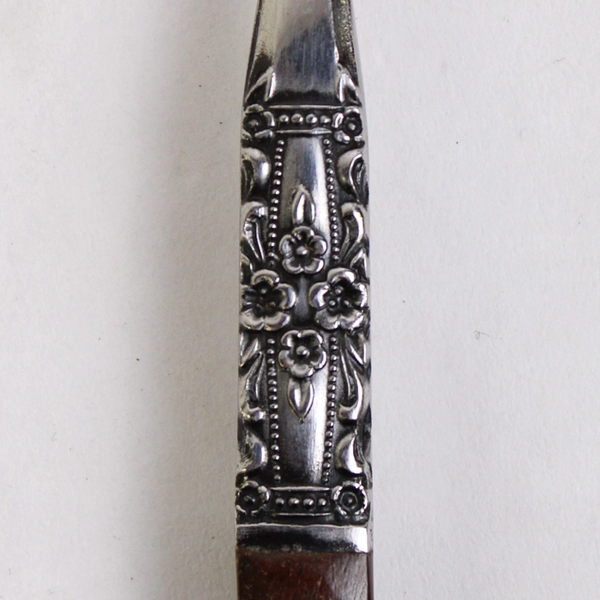 Lot of 6 Oneida Northland Napa Valley 6.25" Cocktail Seafood Fork Stainless Wood