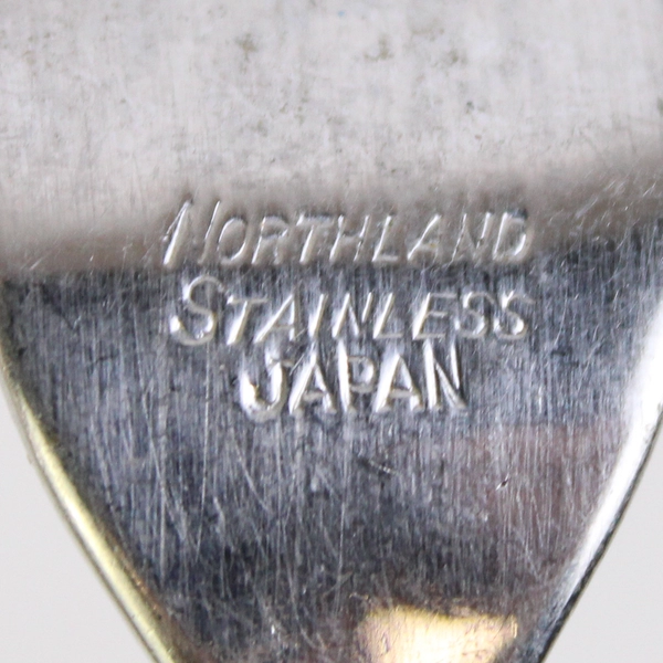 Lot of 6 Oneida Northland Napa Valley 6.25" Cocktail Seafood Fork Stainless Wood