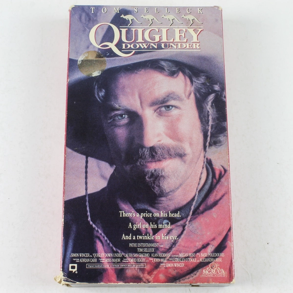 Quigley Down Under VHS 1991 Tom Selleck Classic Western Adventure Film