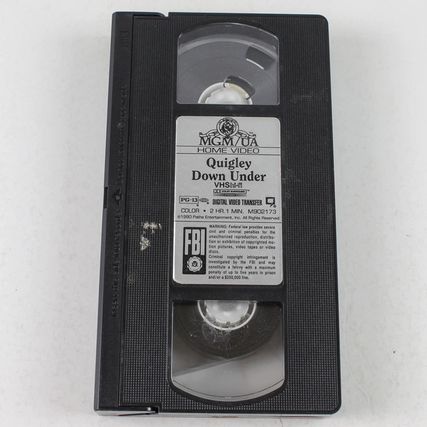 Quigley Down Under VHS 1991 Tom Selleck Classic Western Adventure Film