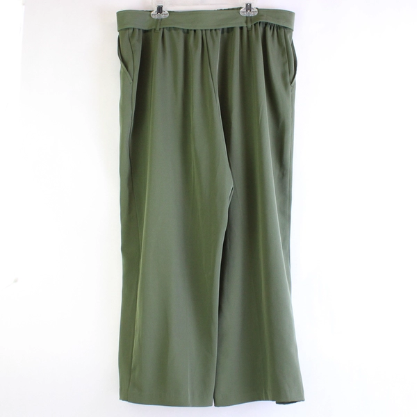 Nicole Miller New York Green Dress Pants With Matching Belt Women's Size Large