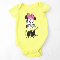 Disney Baby Yellow Minnie Mouse Cotton Blend One Piece Girl's Size 3-6M