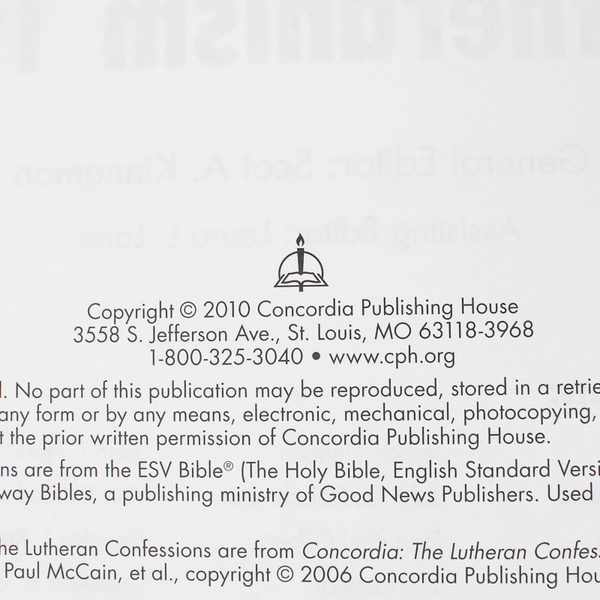 Lutheranism 101 Concordia Publishing House 2010 Paperback 