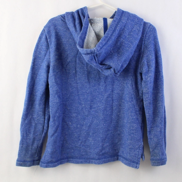 Crazy 8 Blue Hoodie With White Lace Accent Girls' Size XS/4