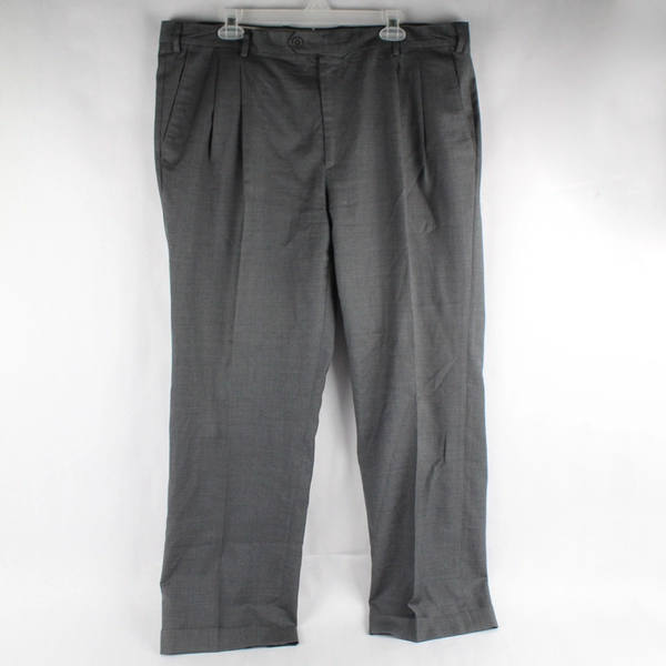 Santorelli Luxury Serge Como Style 1900 Gray Dress Pants Men's Size 40 Flawed