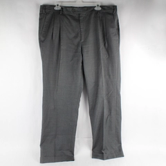 Santorelli Luxury Serge Como Style 1900 Gray Dress Pants Men's Size 40 Flawed