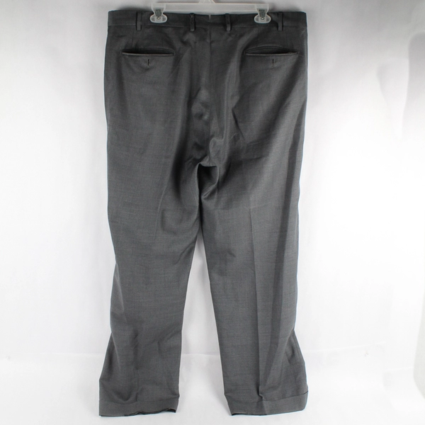 Santorelli Luxury Serge Como Style 1900 Gray Dress Pants Men's Size 40 Flawed