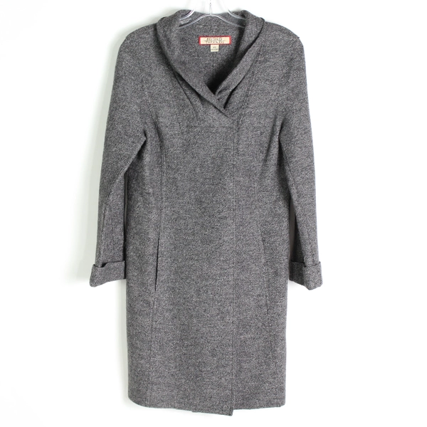 Beyond Threads Gray Alpaca Wool Overcoat Women's XS Made in Peru