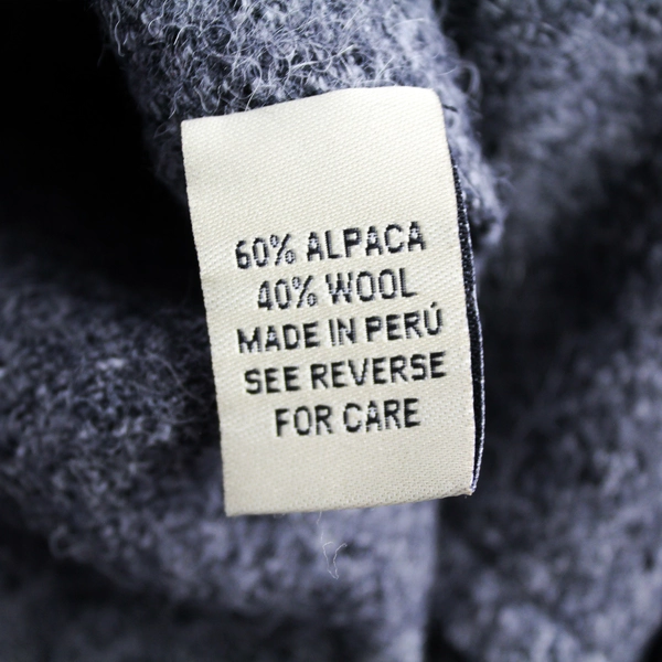 Beyond Threads Gray Alpaca Wool Overcoat Women's XS Made in Peru