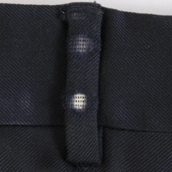 Santorelli Luxury Serge Como Style 1900 Black Dress Pants Men's Size 40 Flawed