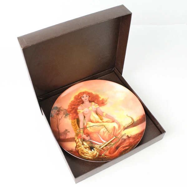 1985  Knowles The Four Ancient Elements Plate 4 Fire By Georgia Lambert