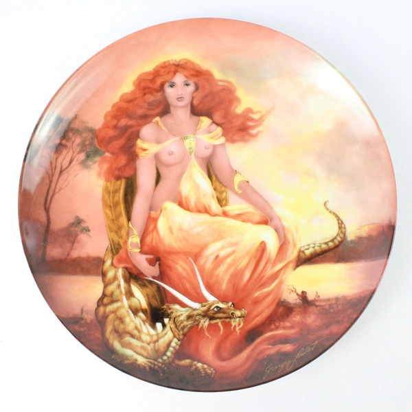 1985  Knowles The Four Ancient Elements Plate 4 Fire By Georgia Lambert