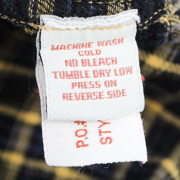 Carbon 2 Cobalt Yellow Blue and Black Plaid Button-Up Men's XL