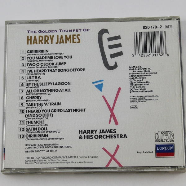 The Golden Trumpet of Harry James CD 1999 Decca Record Co Pre-Owned