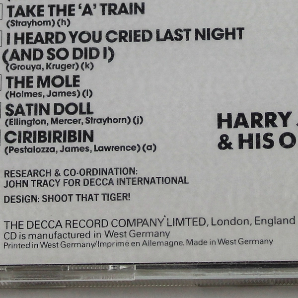 The Golden Trumpet of Harry James CD 1999 Decca Record Co Pre-Owned