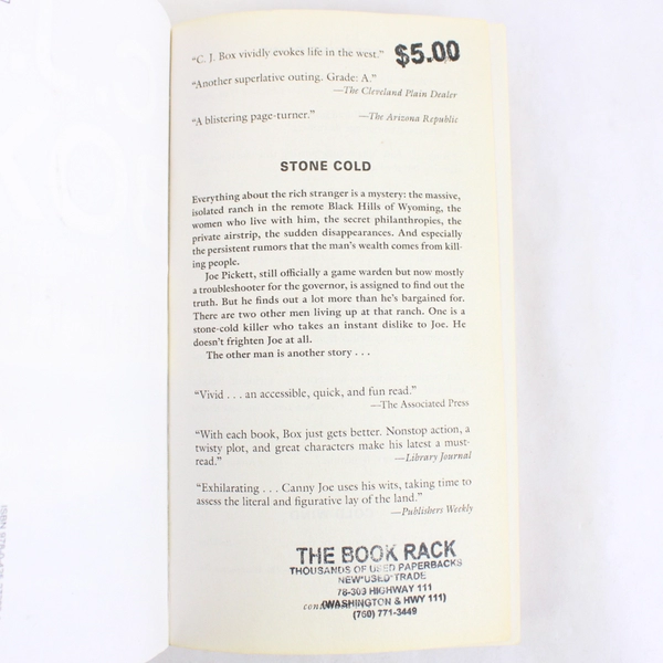 C J Box's Stone Cold 2015 Paperback A Joe Pickett Novel