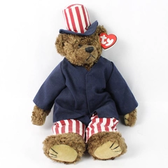 Vintage 1993 Ty Attic Treasures Samuel Uncle Sam USA Teddy Bear I Want You 13”