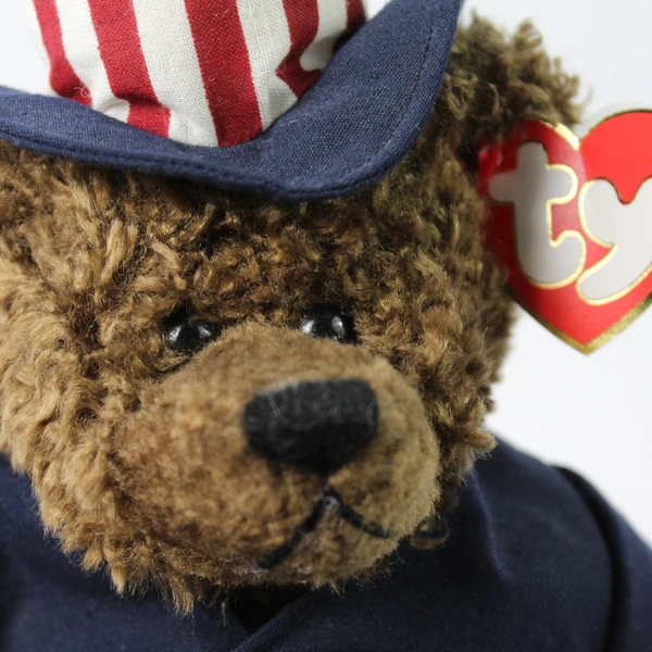 Vintage 1993 Ty Attic Treasures Samuel Uncle Sam USA Teddy Bear I Want You 13”