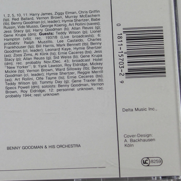 Benny Goodman The Jazz Collector Edition CD 1989 LaserLight Digital