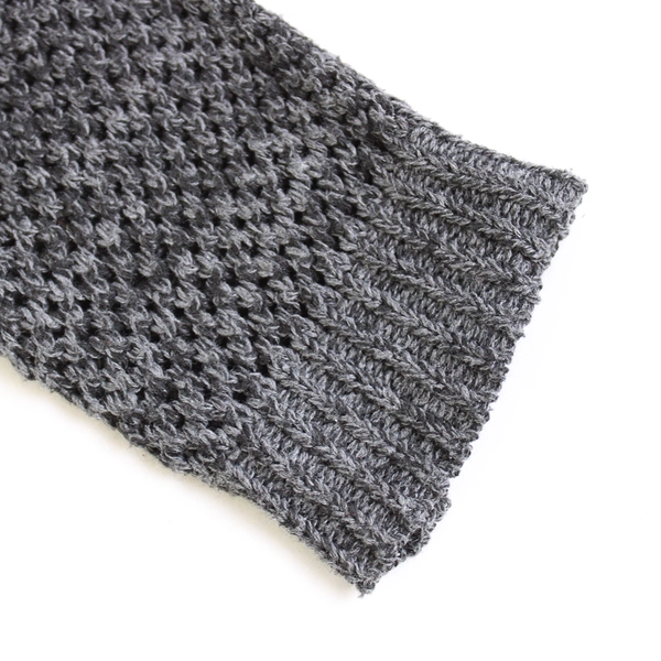 Paper Crane Charcoal Gray Open Knit Sweater Women's Size Small