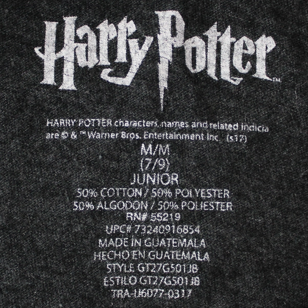 Harry Potter Dark Gray Magic Spell Tank Top Junior Medium - Pre-Owned