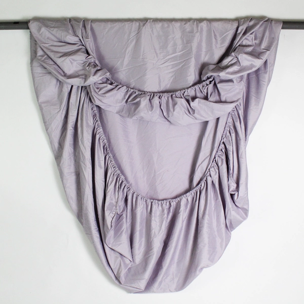 China Fortune Queen Polyester Bed Set Lavender 2 Pillowcases, Flat, Fitted