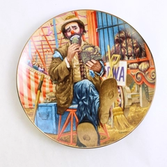 Royal Manor "Greatest Clowns of Circus" Plate Emmett Kelly 1st Ed 1998 R Weaver