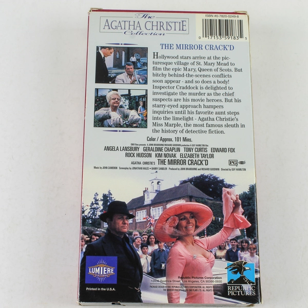 The Mirror Crack'd 1980 VHS 1993 Release Agatha Christie Miss Marple