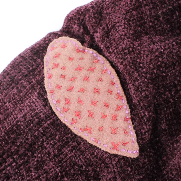 Weave Of The Irish Purple Knit Coat Women's Size Small Flawed