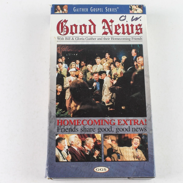 Good News Bill & Gloria Gaither Gospel VHS - Pre-Owned, Untested, Rare!
