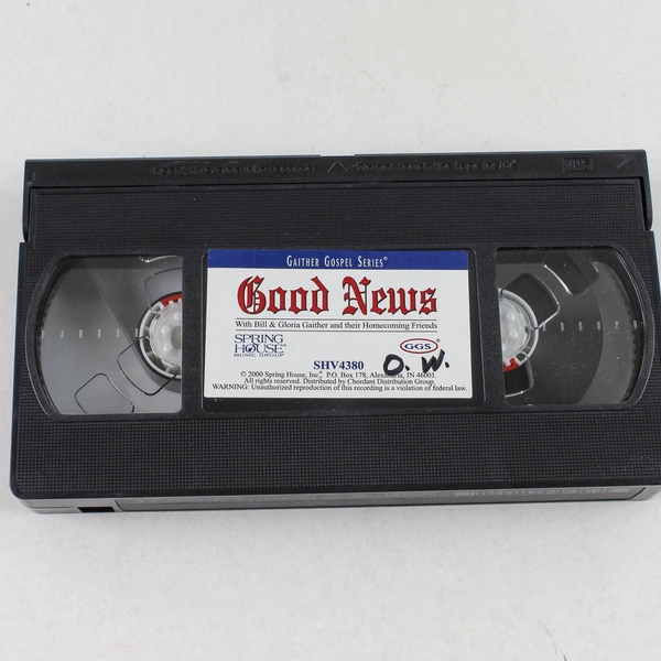 Good News Bill & Gloria Gaither Gospel VHS - Pre-Owned, Untested, Rare!