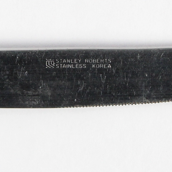 Stanley Roberts Spectrum Peach Pink 8 3/8" Dinner Knife Stainless Steel