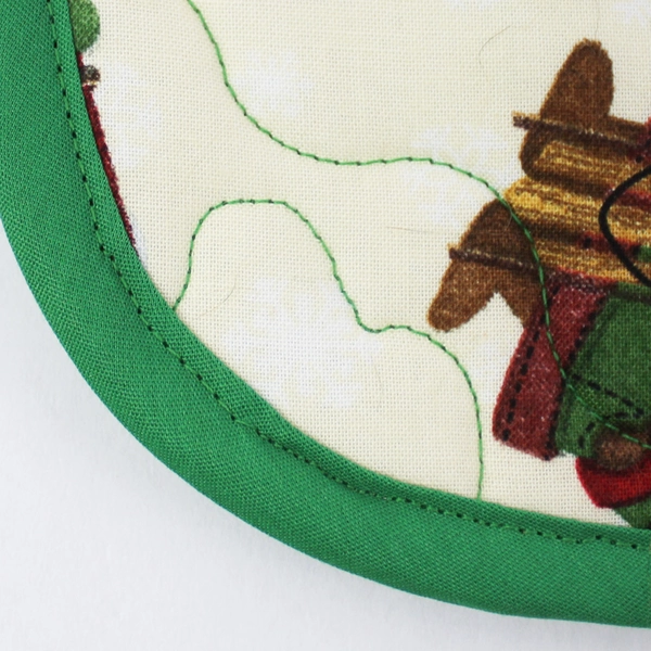 Set of 4 Christmas Snowman & Bear Placemats 12x16" - Festive Holiday Decor