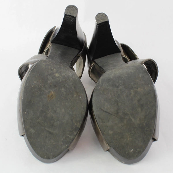 Kaya Women's 4.25" Heel Platform Shoes Brown Metallic Size 6M - Pre-owned