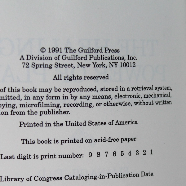 The Healing Power of Play by Eliana Gil 1991 Guilford Publications Paperback