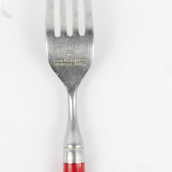 Stanley Roberts Spectrum Red 7.75" Dinner Fork Stainless Steel