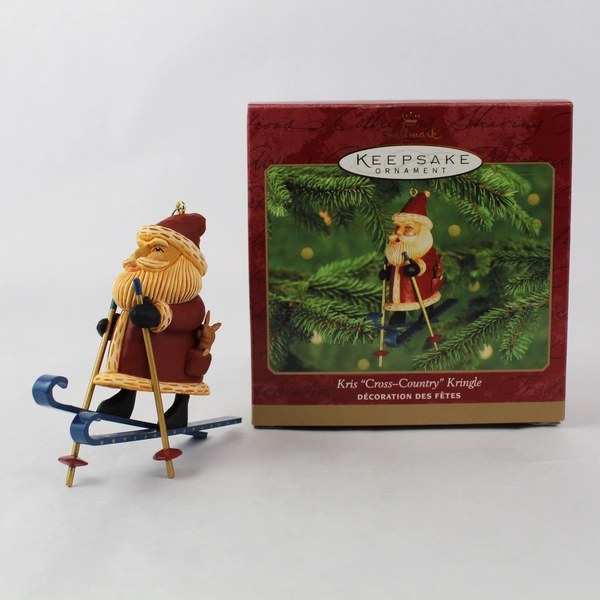 2000 Hallmark Keepsake Ornament Kris Cross Country Kringle with Box