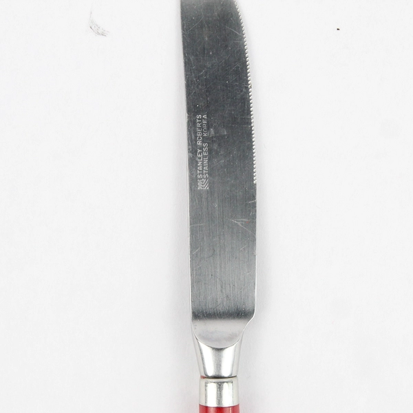 Stanley Roberts Spectrum Red 8 3/8" Dinner Knife Stainless Steel