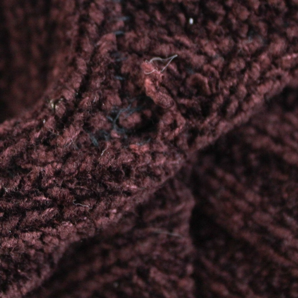 Unbranded Burgundy Long-Sleeved Knit Sweater Women's Size Medium