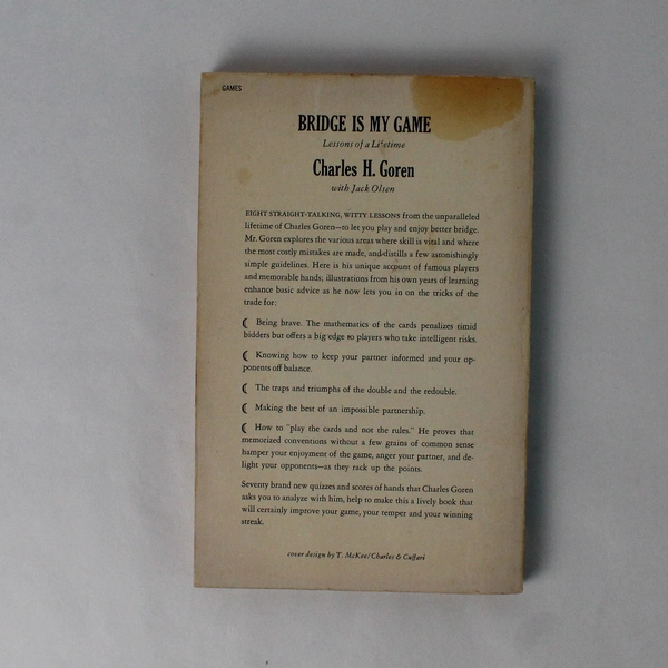 Bridge Is My Game by Charles Henry Goren 1973 Cornerstone Library