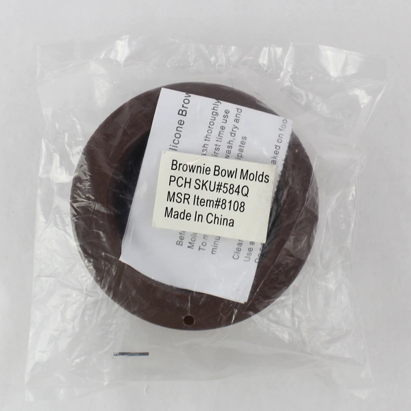 Set of 4 New Silicone Brownie Bowl Baking Molds - Sealed Packaging