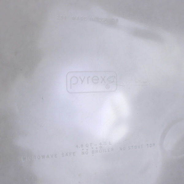 Pyrex Rectangle Clear Glass Baking Casserole Dish Pan 4.8 Qt 234