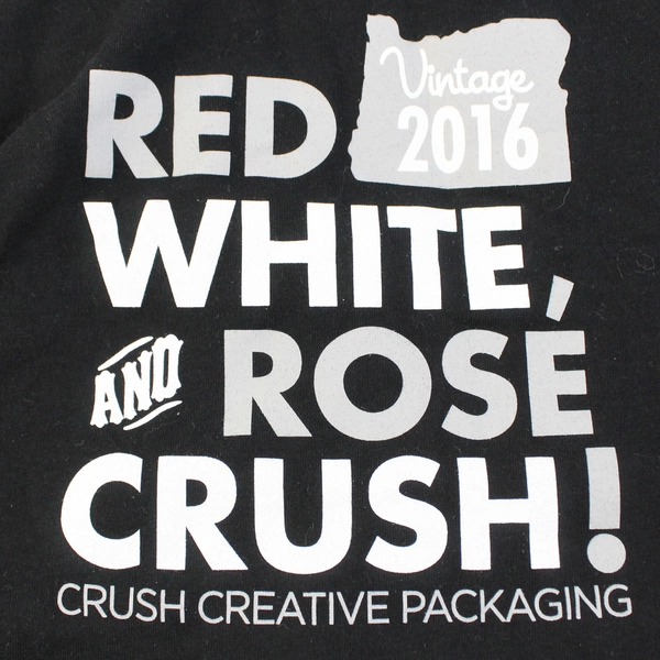 Bella+Canvas Black 100% Cotton Red White and Rose Crush Black T-Shirt Size M