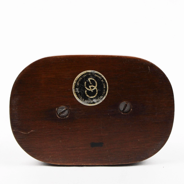 1983 George Good Pewter Trumpet Player Clown Figurine With Wood base